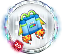 Brick-Blast Jetpack badge icon — The Hunt: Roblox 20 main reward for 2008