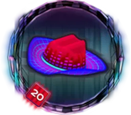 Neo Virtual Headliner badge icon — The Hunt: Roblox 20 secret reward for 2020